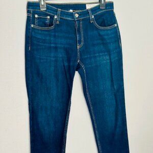 Rag and Bone Dre Low-rise Slim Boyfriend Jean Dark Wash